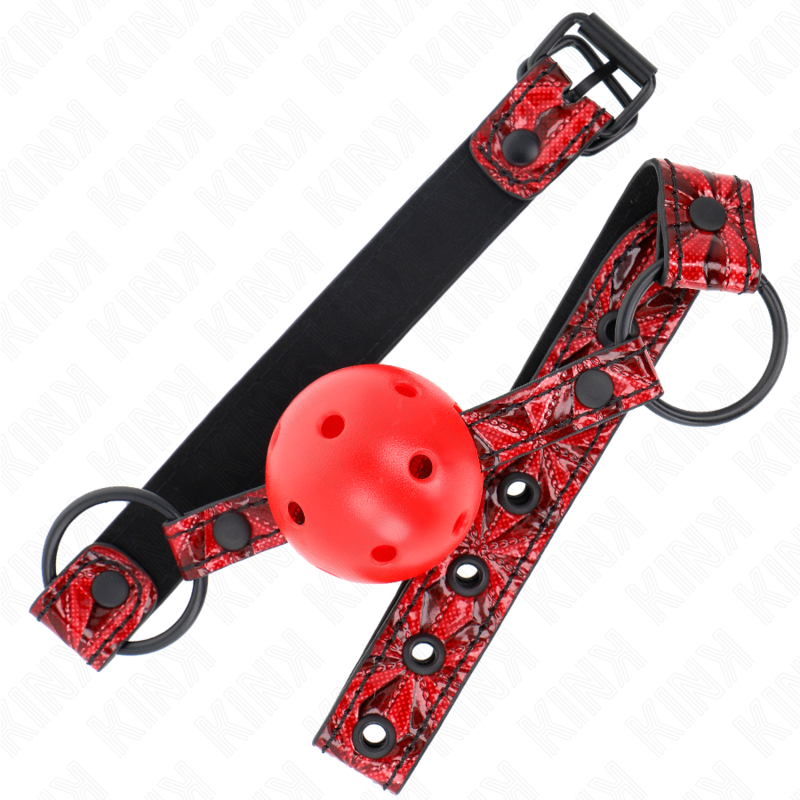 Kink Collar & Gag-Gag con Sfera Modello Diamante 4.5 cm, 64.5 cm 2 Kink Collar & Gag-Gag con Sfera Modello Diamante 4.5 cm, 64.5 cm · Bondage & Manette (imaginea 2)