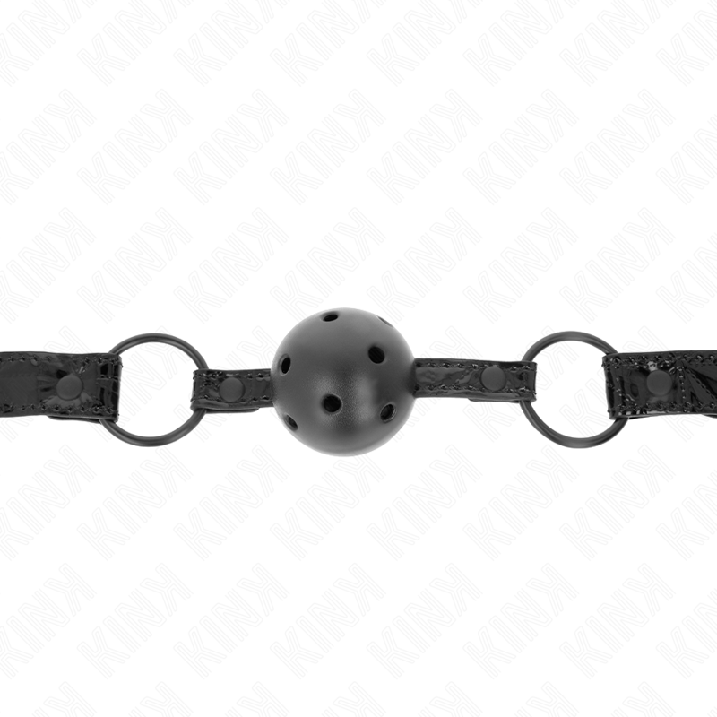 Kink Collar & Gag-Ball Gag con Modello Diamond 4.5 cm, Lunghezza 3 Kink Collar & Gag-Ball Gag con Modello Diamond 4.5 cm, Lunghezza · Bondage & Manette (imaginea 3)