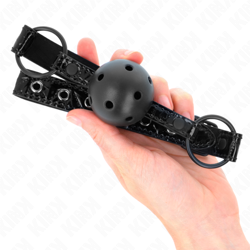 Kink Collar & Gag-Ball Gag con Modello Diamond 4.5 cm, Lunghezza 4 Kink Collar & Gag-Ball Gag con Modello Diamond 4.5 cm, Lunghezza · Bondage & Manette (imaginea 4)