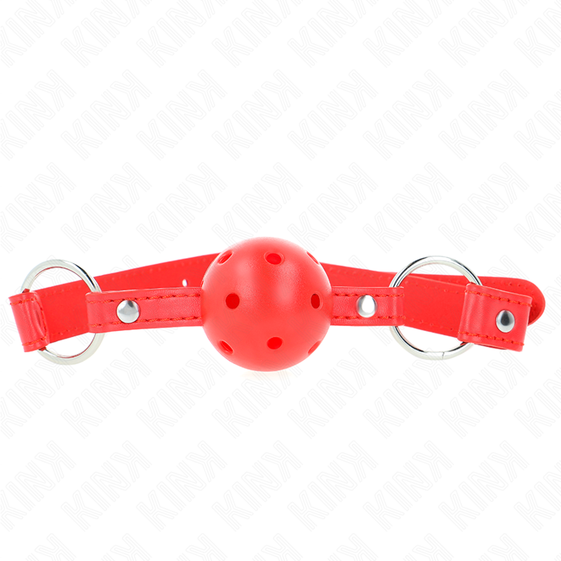 Kink Collar & Gag-Gag con Palla Traspirante 4 cm con Doppia Notte 3 Kink Collar & Gag-Gag con Palla Traspirante 4 cm con Doppia Notte · Bondage & Manette (immagine 3)