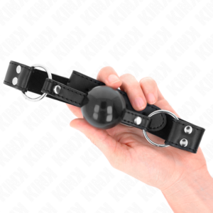 Kink Collar & Gag-Palla morbida e fattoria 4 cm Gag con cinturino 8 Kink Collar & Gag-Palla morbida e fattoria 4 cm Gag con cinturino · Bondage & Manette (immagine 4)