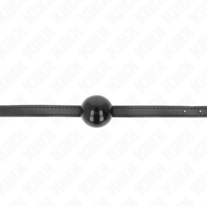 Kink Collar & Gag-Small Simplicity Ball Gag 4 cm con Cinturino 60 X