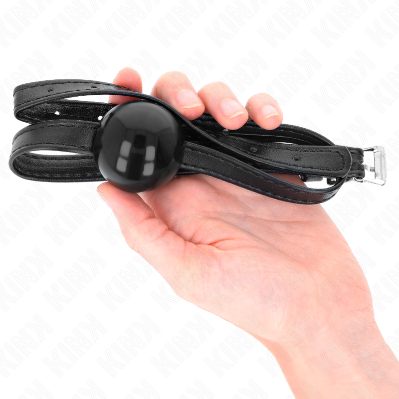 Kink Collar & Gag-Small Simplicity Ball Gag 4 cm con Cinturino 60 X 4 Kink Collar & Gag-Small Simplicity Ball Gag 4 cm con Cinturino 60 X · Bondage & Manette (imaginea 4)