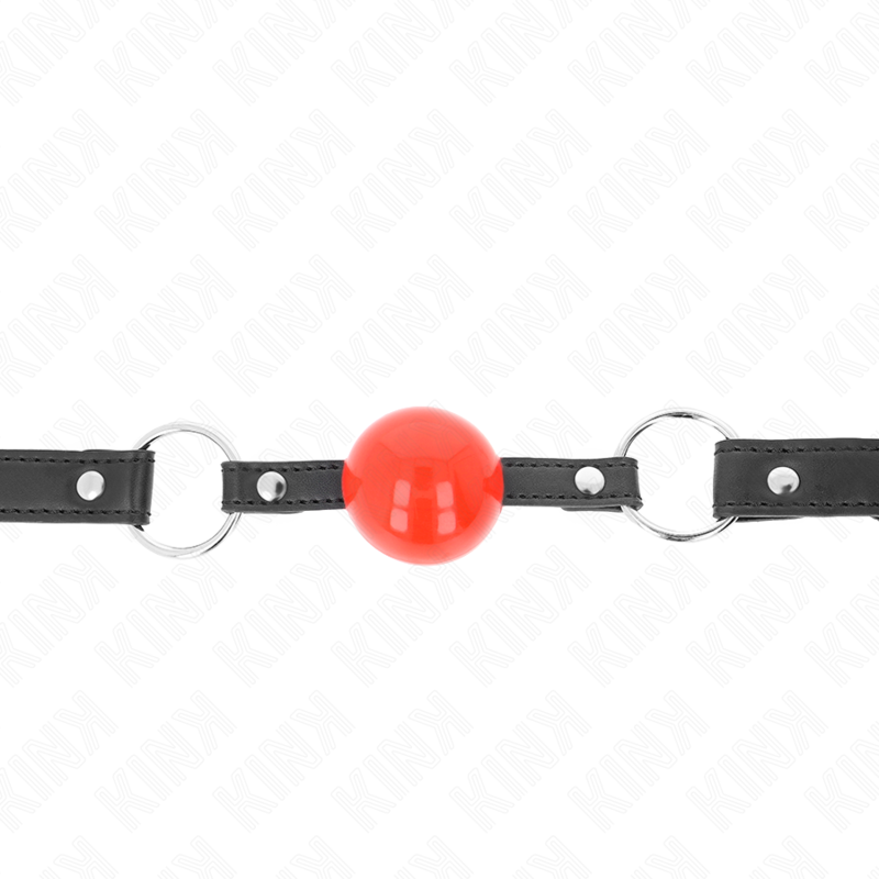 Kink Collar & Gag-Ball Gag 4 cm con lucchetto, Rossa Ball, Cinturino 1 Kink Collar & Gag-Ball Gag 4 cm con lucchetto, Rossa Ball, Cinturino · Bondage & Manette