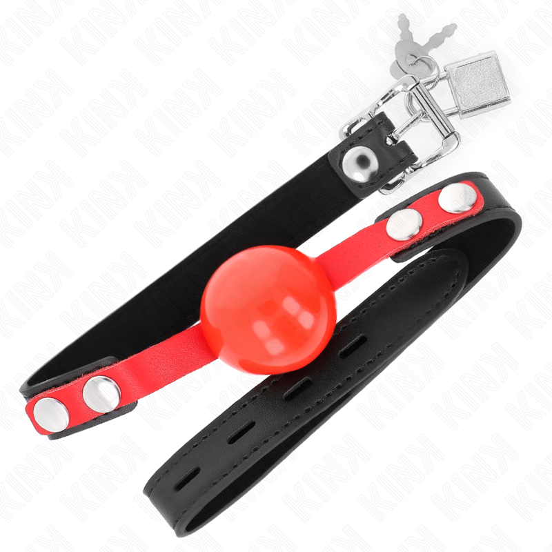 Kink Collar & Gag-Gag con Sfera Soft Tpe 4 cm, Modello 4, 60 X 2 cm 2 Kink Collar & Gag-Gag con Sfera Soft Tpe 4 cm, Modello 4, 60 X 2 cm · Bondage & Manette (imaginea 2)