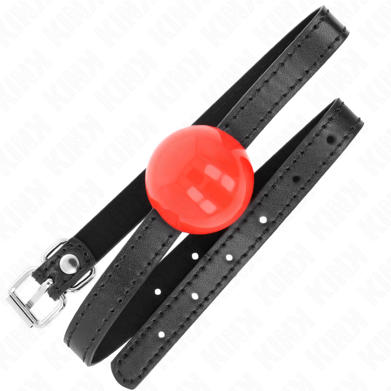 Kink Collar & Gag-Gag Palla Solida Rossa 4 cm, 65 X 1.5 cm-Silicone 2 Kink Collar & Gag-Gag Palla Solida Rossa 4 cm, 65 X 1.5 cm-Silicone · Bondage & Manette (imaginea 2)