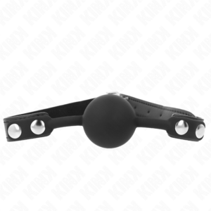 Kink Collar & Gag-Sfera di Silicone 4 cm Gag Model 1 60 X 2 cm