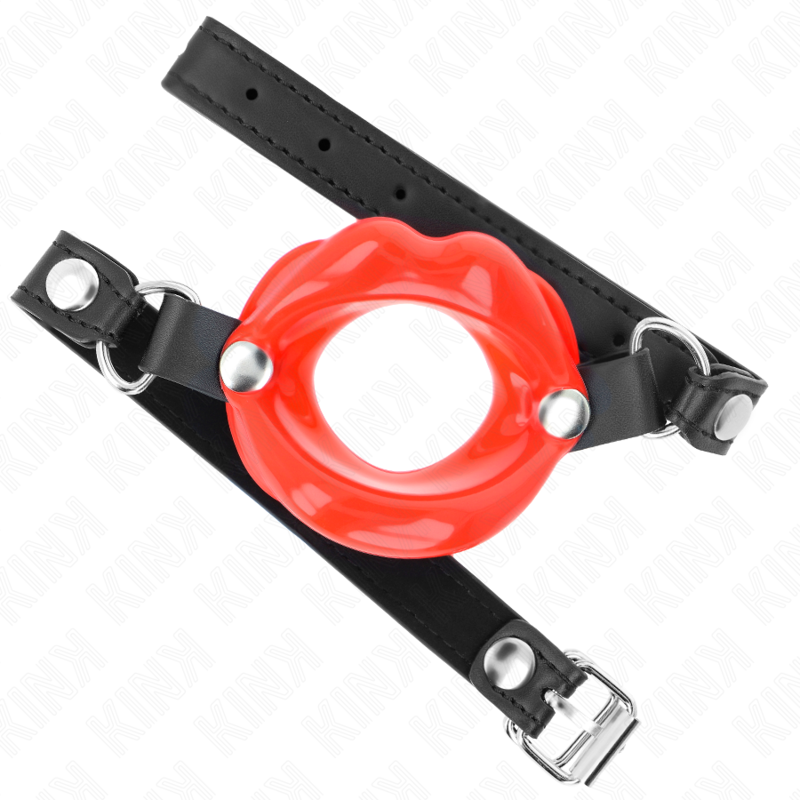 Kink Collar & Gag-Gag Lip 8 cm con Bracciale in imitazione di pelle 3 Kink Collar & Gag-Gag Lip 8 cm con Bracciale in imitazione di pelle · Bondage & Manette (imaginea 3)