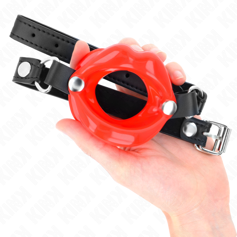 Kink Collar & Gag-Gag Lip 8 cm con Bracciale in imitazione di pelle 4 Kink Collar & Gag-Gag Lip 8 cm con Bracciale in imitazione di pelle · Bondage & Manette (imaginea 4)