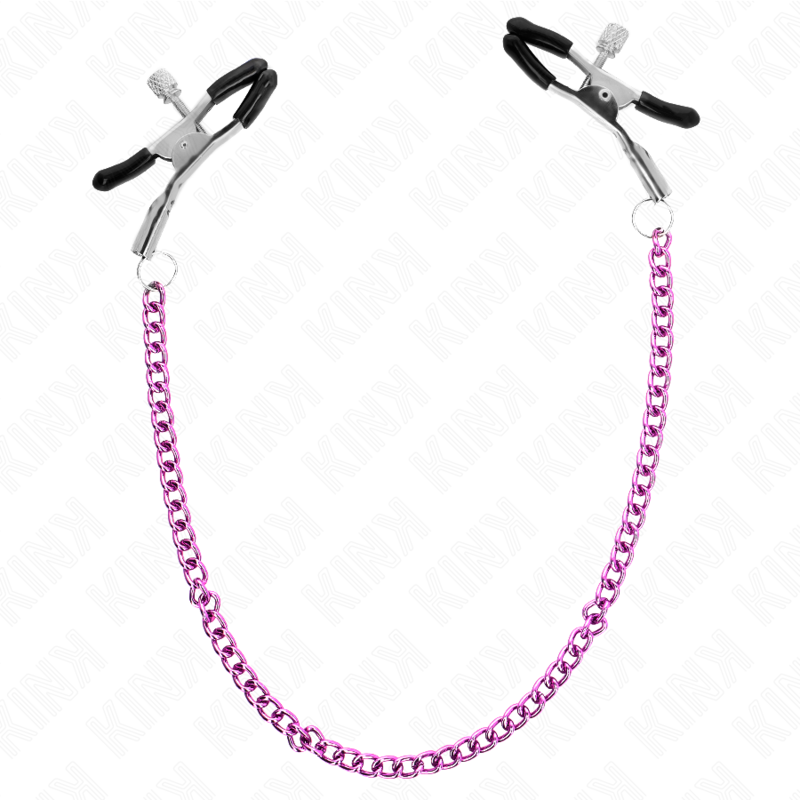 Kink Nipple Grip-Morsetti per capezzolo a catena Viola - 30 cm-Metal 2 Kink Nipple Grip-Morsetti per capezzolo a catena Viola - 30 cm-Metal · Accessori BDSM (imaginea 2)