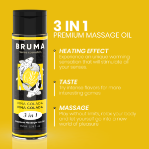 Bruma-Olio da Massaggio Premium con Effetto Riscaldante Pina Colada 3 · Massaggio erotico (immagine 3)
