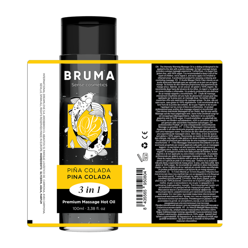 Bruma-Olio da Massaggio Premium con Effetto Riscaldante Pina Colada 3 · Massaggio erotico (immagine 6)