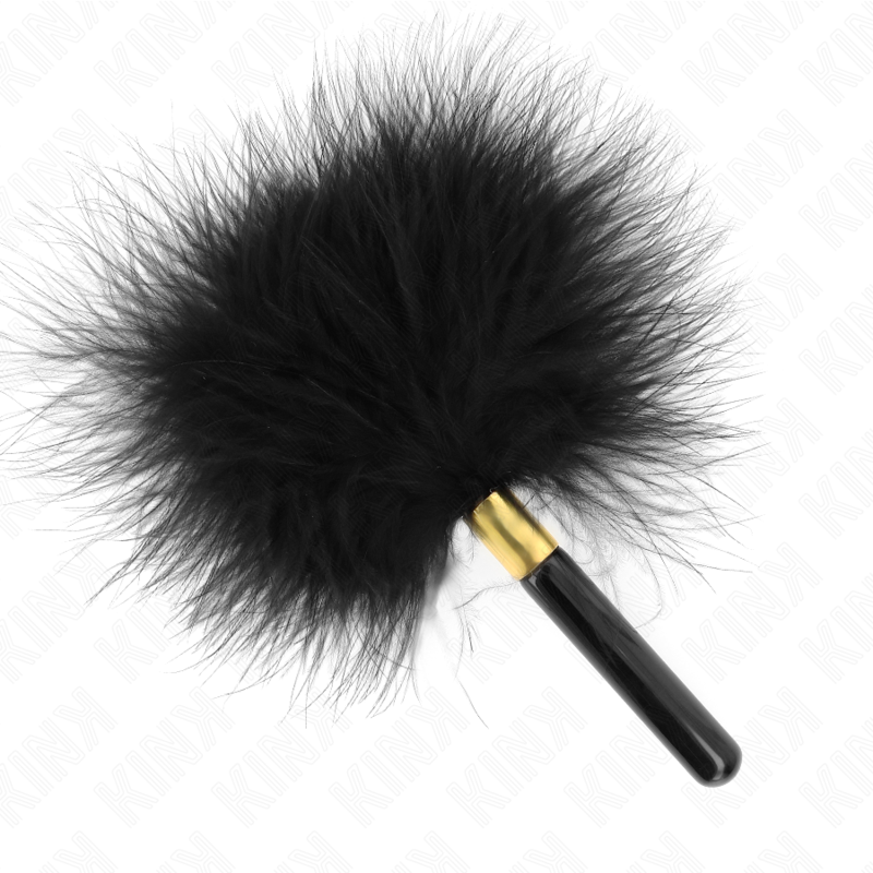 Kink Impact & Touch-Black Gold Metal Tickle Feathers 18 cm 3 Kink Impact & Touch-Black Gold Metal Tickle Feathers 18 cm · Accessori BDSM (imaginea 3)