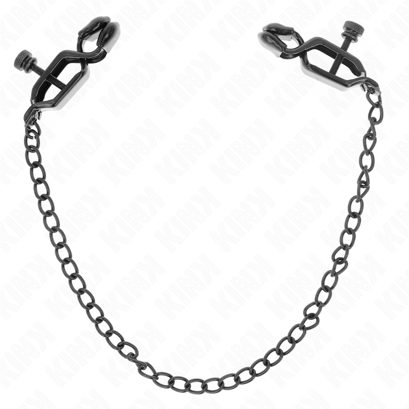 Kink Nipple Grip-Morsetti per capezzoli a catena piatta nera 30 2 Kink Nipple Grip-Morsetti per capezzoli a catena piatta nera 30 · Accessori BDSM (imaginea 2)