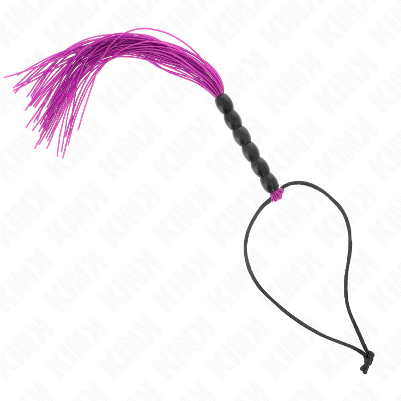 Kink Impact & Touch-Mini Bicicletta in Silicone con 6 Perle Viola - 26 cm · Accessori BDSM (immagine 2)