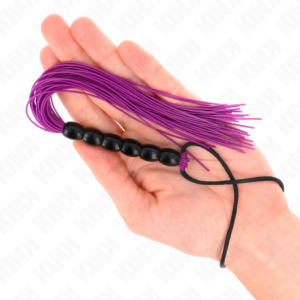Kink Impact & Touch-Mini Bicicletta in Silicone con 6 Perle Viola - 26 cm · Accessori BDSM (immagine 5)