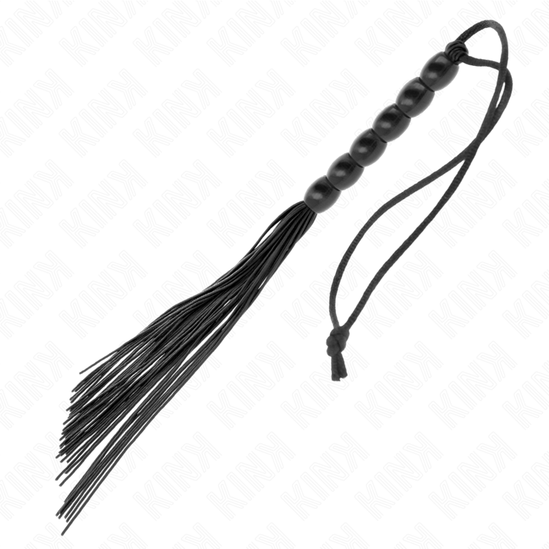 Kink Impact & Touch-Mini Bicicletta in Silicone con 6 Perle Nere 26 cm · Accessori BDSM (imaginea 5)