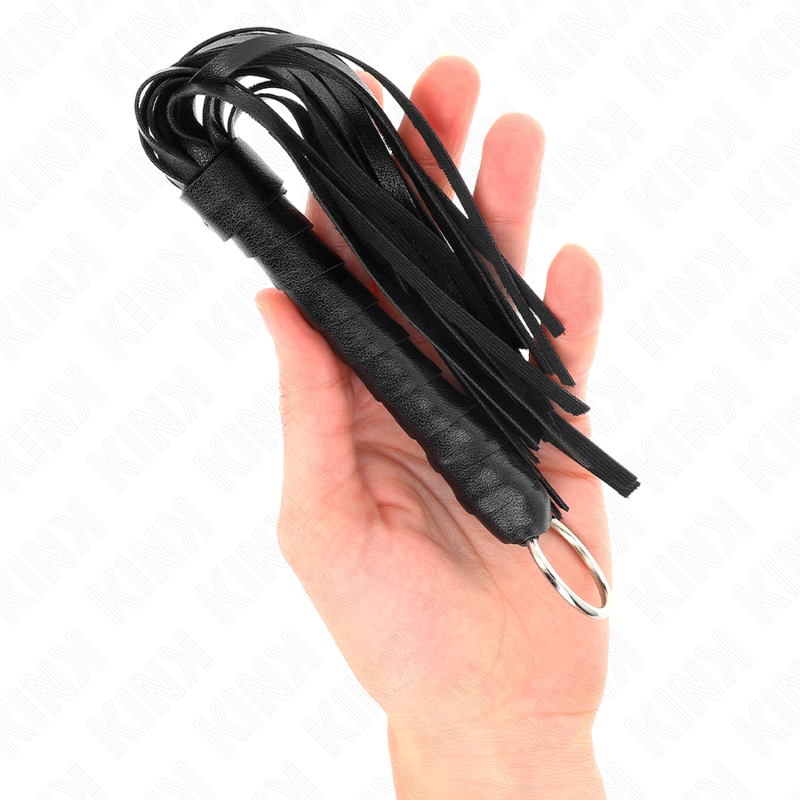Kink Impact & Touch-Frusta Mini Semplice Nera 28 cm · Accessori BDSM (immagine 2)