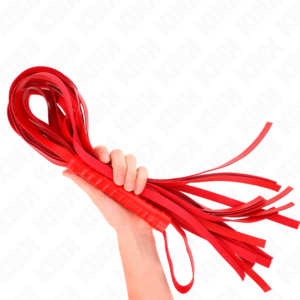 Kink Impact & Touch-Bicicletta Rosso con maniglia corta e code lunghe, 70 · Accessori BDSM (immagine 3)