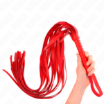 Kink Impact & Touch-Bicicletta Rosso con maniglia corta e code lunghe, 70 · Accessori BDSM