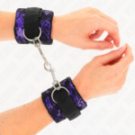 Kink Wrist Restraint-Polsini Corti Pizzo Velluto e Legatura · Bondage & Manette