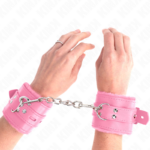 Kink Wrist Restraint-Manette per polsini imbottite con Rosa · Bondage & Manette