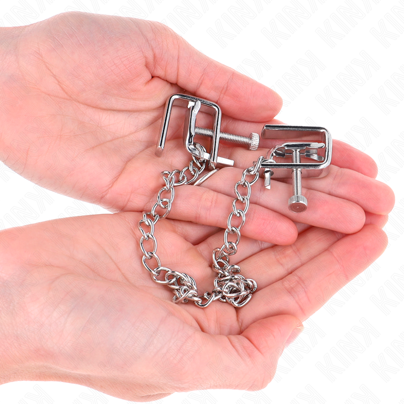 Kink Nipple Grip-Morsetti per capezzoli a catena 30 cm-Metal 4 Kink Nipple Grip-Morsetti per capezzoli a catena 30 cm-Metal · Accessori BDSM (imaginea 4)