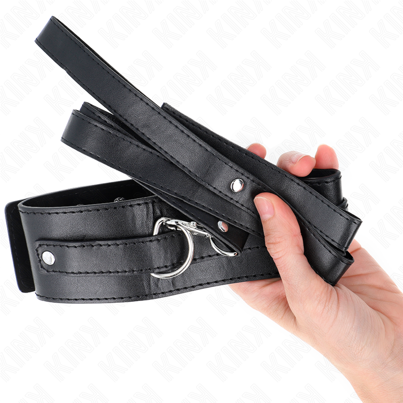 Kink Collar & Gag-Collana con cinturino 116 cm Modello 1 Regolabile 36-43 · Bondage & Manette (imaginea 5)