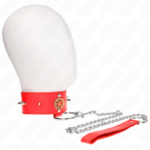 Kink Collar & Gag-Collana Red Diamond con Cinturino 65 cm Regolabile · Bondage & Manette