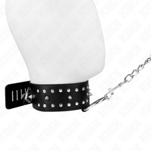 Kink Collar & Gag-Collana con guinzaglio 65 cm con bersagli in argento Modello 1 8 Kink Collar & Gag-Collana con guinzaglio 65 cm con bersagli in argento Modello 1 · Bondage & Manette (imaginea 3)