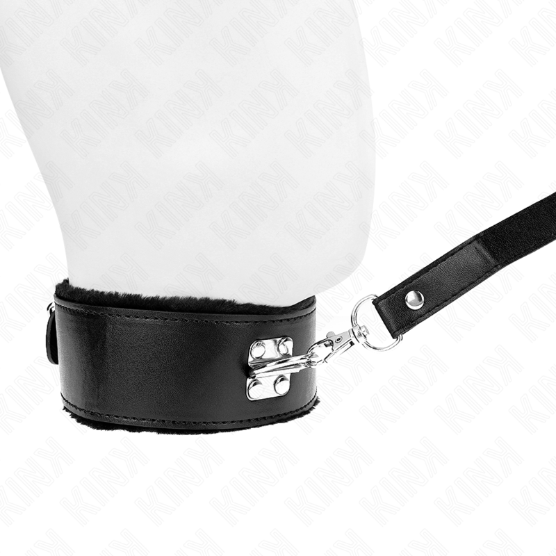 Kink Collar & Gag-Collana con Collare 116 cm con Rifiniture Argentate · Bondage & Manette (imaginea 5)