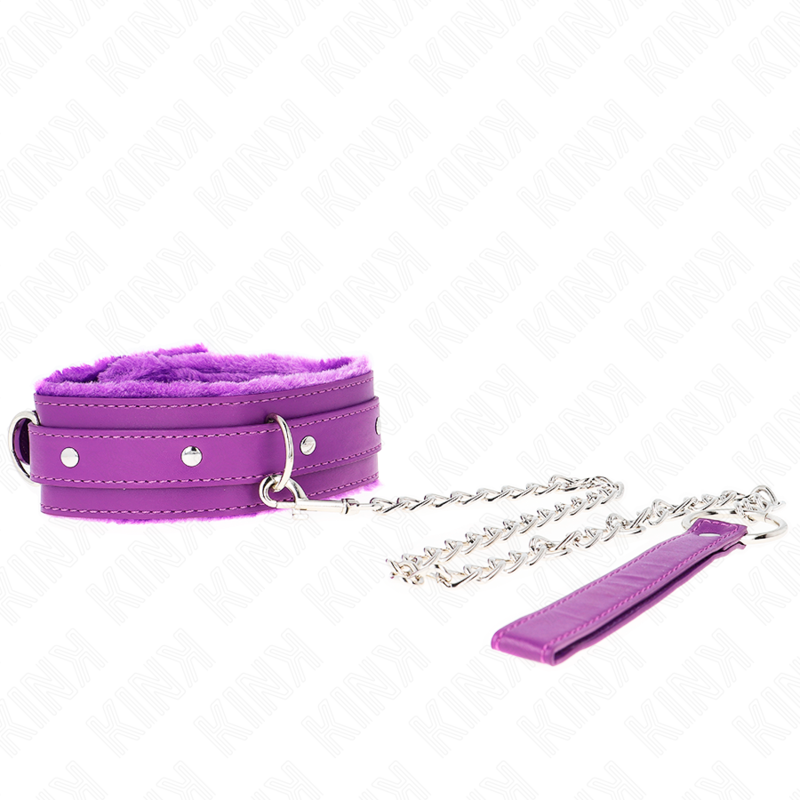 Kink Collar & Gag-Collana con guinzaglio 65 cm con restrizioni viola 2 Kink Collar & Gag-Collana con guinzaglio 65 cm con restrizioni viola · Bondage & Manette (imaginea 2)