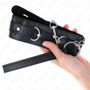 Kink Collar & Gag-Collana con Cinturino 65 cm con Imbracatura Nero 54 X 4.5 cm 9 Kink Collar & Gag-Collana con Cinturino 65 cm con Imbracatura Nero 54 X 4.5 cm · Bondage & Manette (imaginea 4)