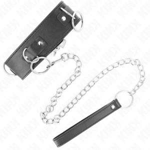 Kink Collar & Gag-Collana Collare 65 cm 3 Anelli Modello 2 Regolabile · Bondage & Manette (imaginea 5)