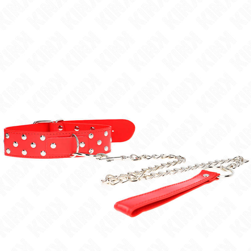 Kink Collar & Gag-Collana con Notte, Anello e Cinturino 65 cm Rosso 3 Kink Collar & Gag-Collana con Notte, Anello e Cinturino 65 cm Rosso · Bondage & Manette (imaginea 3)