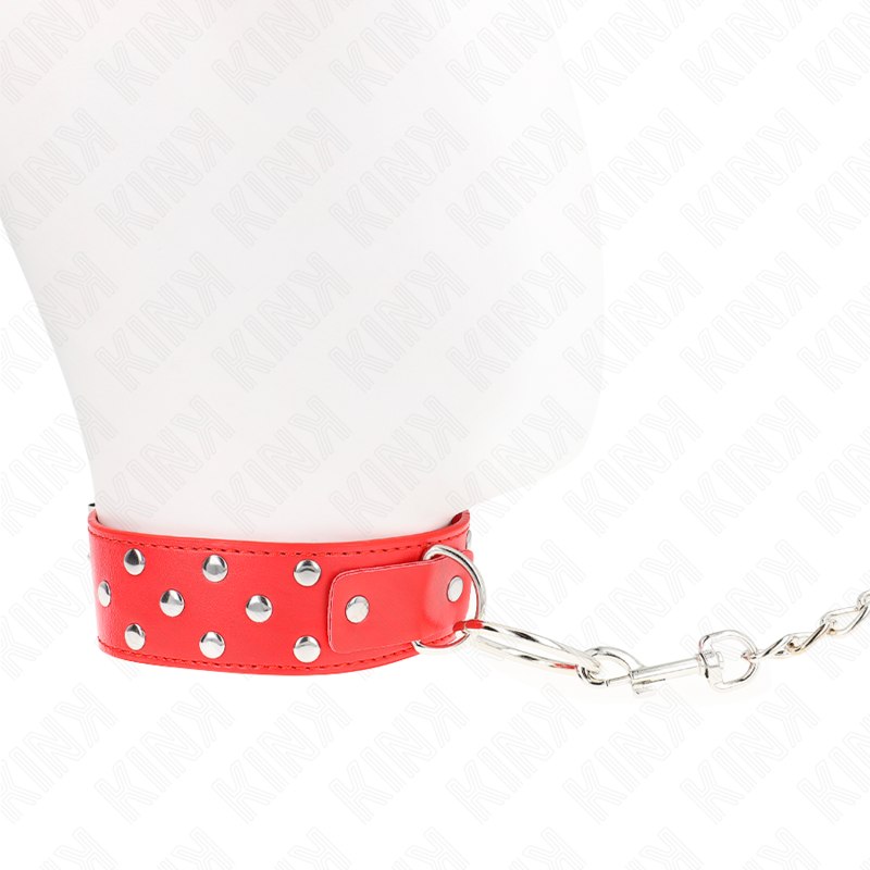 Kink Collar & Gag-Collana con Notte, Anello e Cinturino 65 cm Rosso 2 Kink Collar & Gag-Collana con Notte, Anello e Cinturino 65 cm Rosso · Bondage & Manette (imaginea 2)