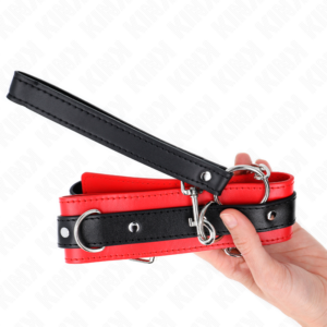 Kink Collar & Gag-Collana Basic con Collare 65 cm Model 3 Rosso 53 X 5 · Bondage & Manette (immagine 3)