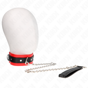 Kink Collar & Gag-Collana Basic con Collare 65 cm Model 3 Rosso 53 X 5