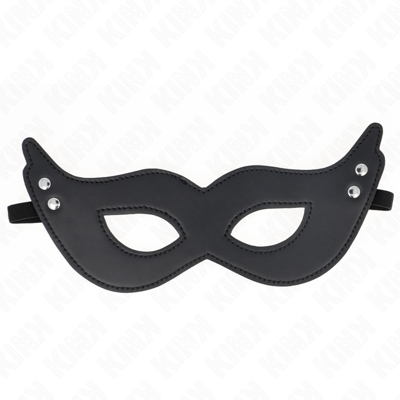 Kink Masked Allure-Maschera di imitazione di pelle con rivetti modello 1 2 Kink Masked Allure-Maschera di imitazione di pelle con rivetti modello 1 · Bondage & Manette (imaginea 2)