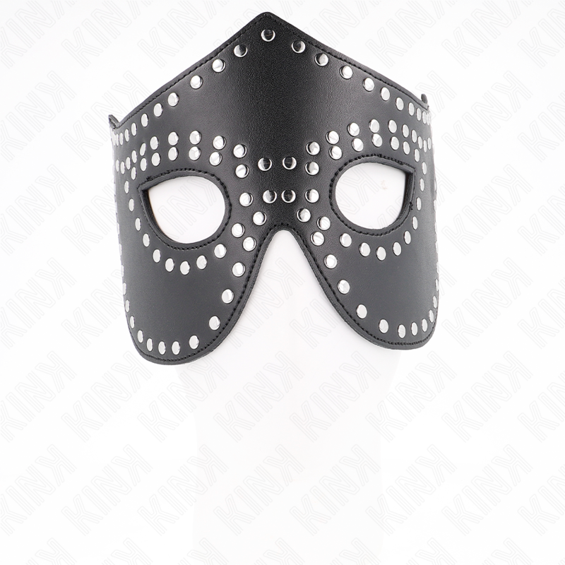 Kink Masked Allure-Maschera in imitazione di pelle con rivetti modello 2 3 Kink Masked Allure-Maschera in imitazione di pelle con rivetti modello 2 · Bondage & Manette (imaginea 3)