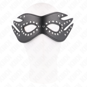 Kink Masked Allure-Maschera in pelle ecologica con rivetti Model 3 · Bondage & Manette (imaginea 3)