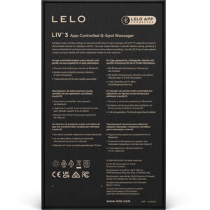 Lelo-LivTM 3 G-spot Stimolatore Viola-Silicio, 7 velocità, App 8 Lelo-LivTM 3 G-spot Stimolatore Viola-Silicio, 7 velocità, App · Vibratori (immagine 4)