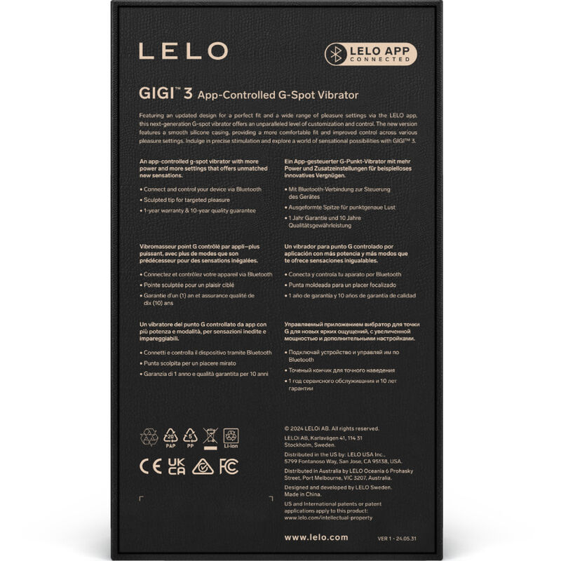 Lelo-GigiTM 3 G-spot Vibratore Viola-Silicone, 7 velocità 4 Lelo-GigiTM 3 G-spot Vibratore Viola-Silicone, 7 velocità · Vibratori (imaginea 4)