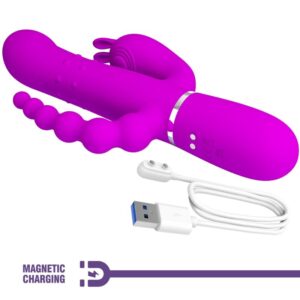 High Tech-Cammy Triplo Vibratore Multifunzione 4 in 1 — PRETTY LOVE · Vibratori (imaginea 5)