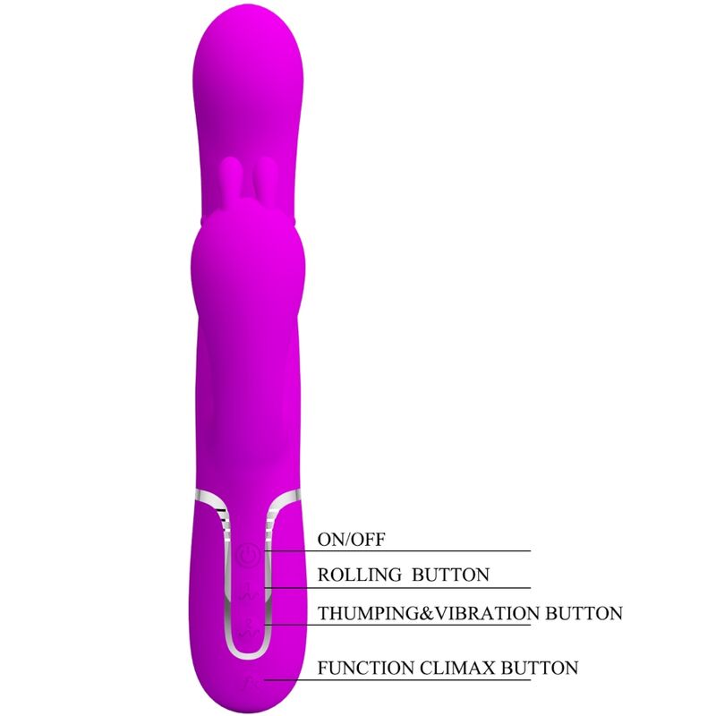 High Tech-Cammy Triplo Vibratore Multifunzione 4 in 1 — PRETTY LOVE · Vibratori (imaginea 6)