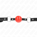 Kink Collar & Gag-Gag Sfera Tpe 4 cm Rosso 60 X 2 cm · Bondage & Manette