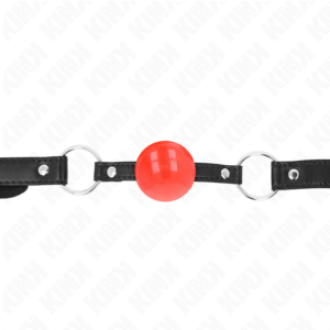 Kink Collar & Gag-Gag Sfera Tpe 4 cm Rosso 60 X 2 cm · Bondage & Manette