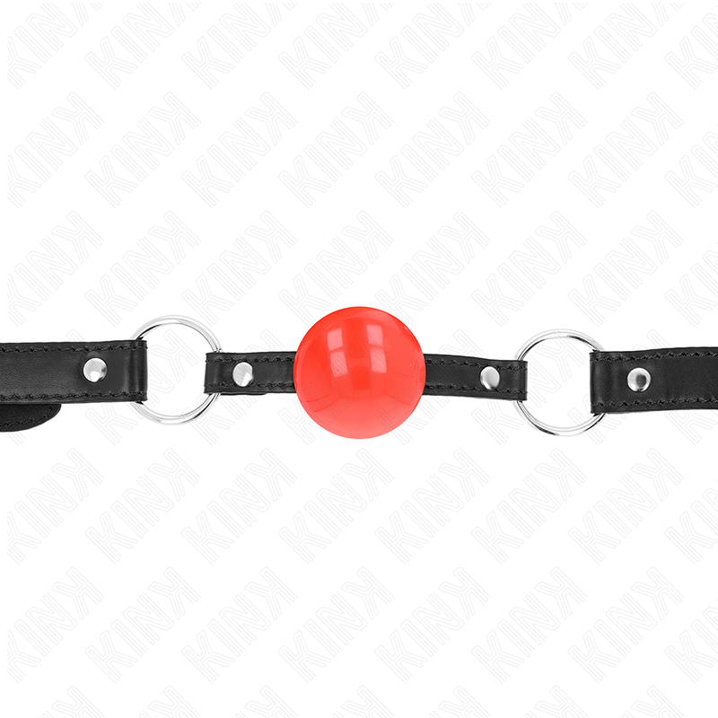 Kink Collar & Gag-Gag Sfera Tpe 4 cm Rosso 60 X 2 cm