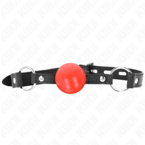 Kink Collar & Gag-Gag Sfera Tpe 4 cm Rosso 60 X 2 cm · Bondage & Manette (imaginea 2)