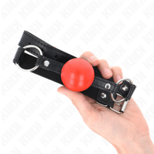 Kink Collar & Gag-Gag Sfera Tpe 4 cm Rosso 60 X 2 cm · Bondage & Manette (imaginea 4)